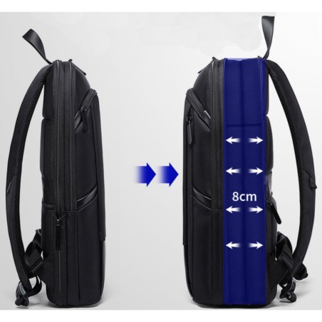 کوله پشتی BANGE BG77115 | کوله لپ تاپ 15.6 و 17.3 اینچ ضدآب و قابل افزایش حجم